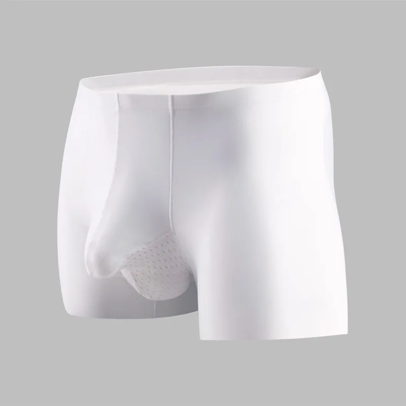 3PCS Men Underwear Long Sheath Elephant Nose Pouch Boxer Briefs Trunks  Underpant