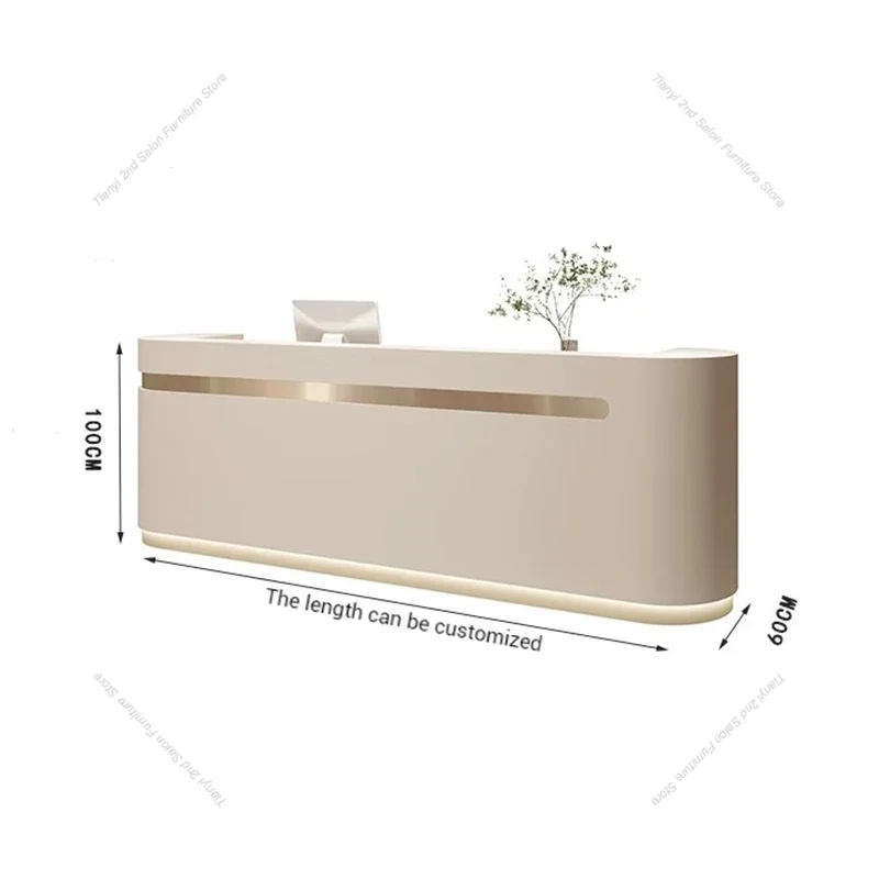 Reception Desks Nordic Cream Style Luxury Beauty Salon Counter