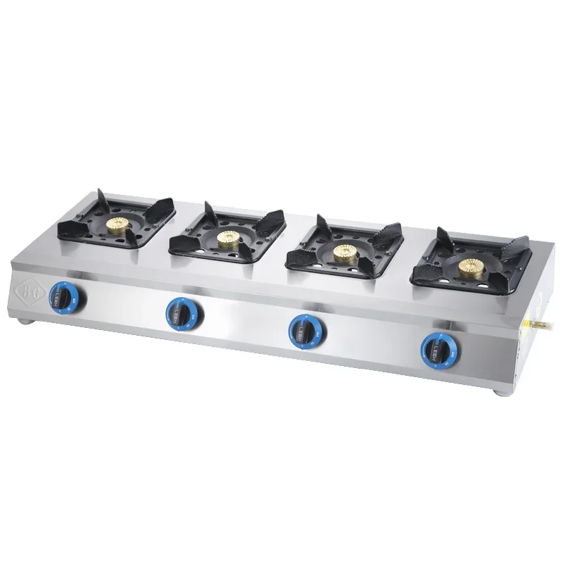 High and medium pressure commercial liquefied gas stove, porous gas stove, multi head four or six eye sand pot stove