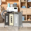 Sturdy 3-Bag Laundry Sorter Rolling Cart with Durable Steel Frame and Heavy Duty Casters Convenient Laundry Organization 6