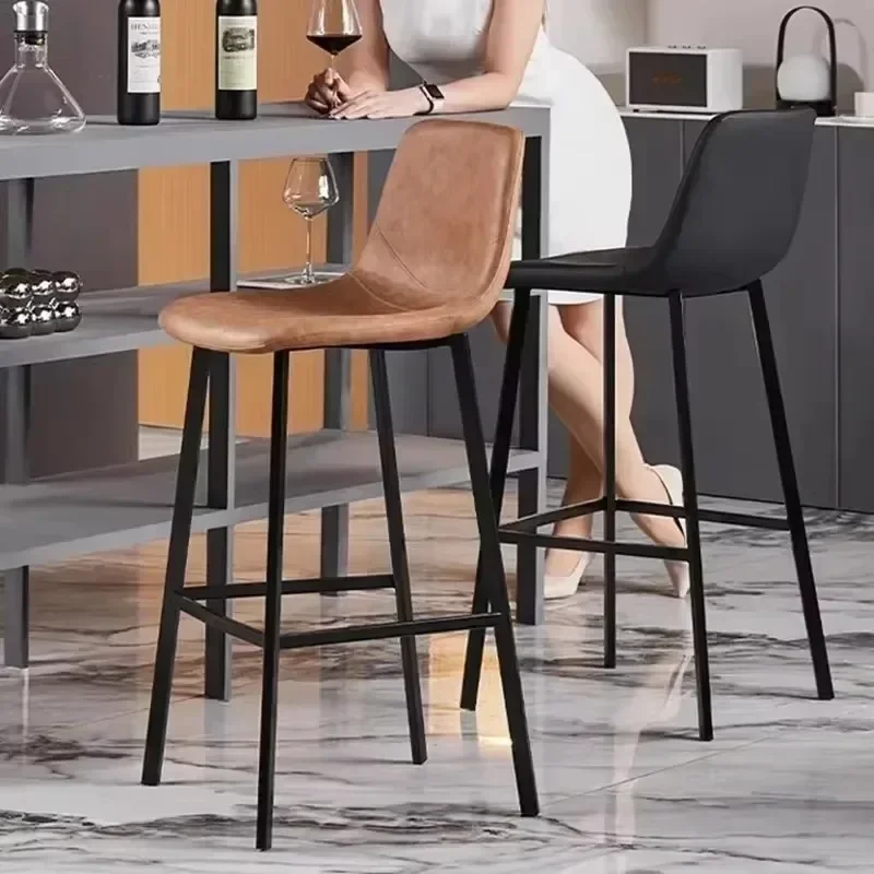 Ergonomic Modern Home Bar Chairs Luxury House Interior Canteen Bar Chairs Outdoor Accessories Chaise Velours Furniture