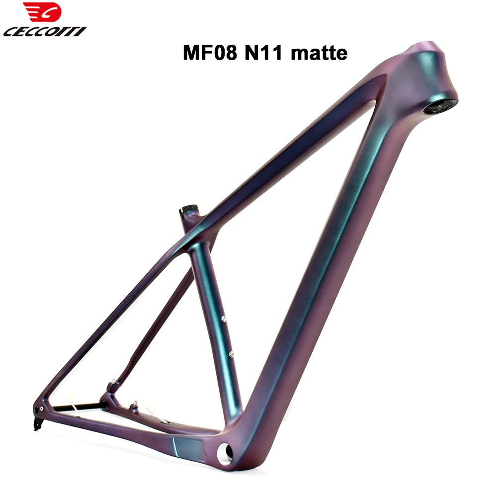 CECCOTTI-Carbon Mountain Bike Frame, 29er MTB, Real Color, 12X148 Boost, BSA73 Bicycle Framework