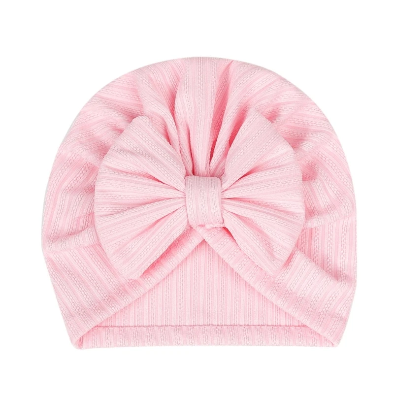 Baby Bowknot Hat Infant Soft Beanie Hat Turban Cap Universal Baby Head Accessory