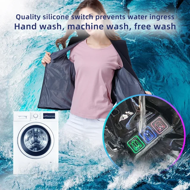 Luxury Women Heating Vest Jacket Winter Heated Vest USB Infrared Electric Heating men Clothing Flexible Thermal Warm mens Jacket 5