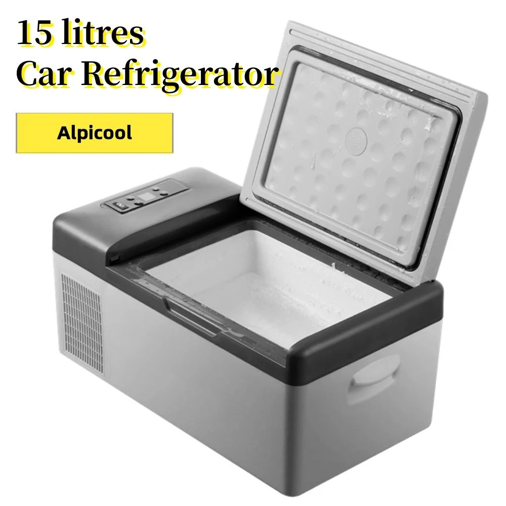 small car fridge Alpicool 15L Car Refrigerator Icebox Freezer Cooler Mini Fridge Small Incubator DC 12V 24V AC 220V With Compressor Refrigeration cooluli classic 4 liter small mini fridge