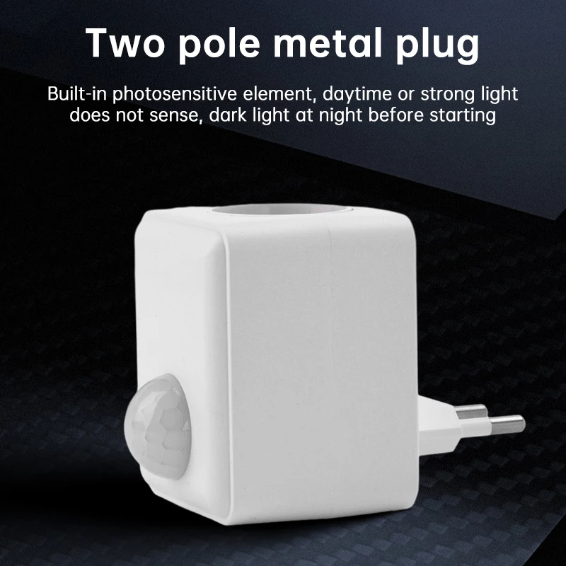 E27 Threaded Lampholder Infrared Sensor Switch IR Human Motion Sensor / Photoresistor Smart Switch Delay Off EU/US Plug,lamp bulb holder,lamp holder,lamp base