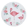 Flamingo Plants Pattern Large Round 150cm Beach Towel For Adults Wall Hanging Microfiber Bath Towel With Tassel Throw Yoga Mat 3