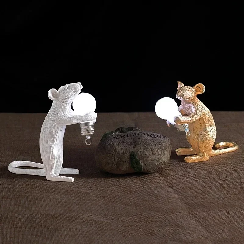 

Portable Wireless Battery LED Mouse Bedside Lamp Kawaai Table Light Cute Desk Lamp 2023 New Mouse Lamp Animal Night Light Gift