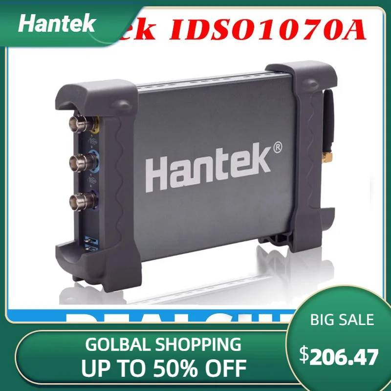 2CH 70MHz bandwidth digital oscilloscope Hantek iDSO1070A support