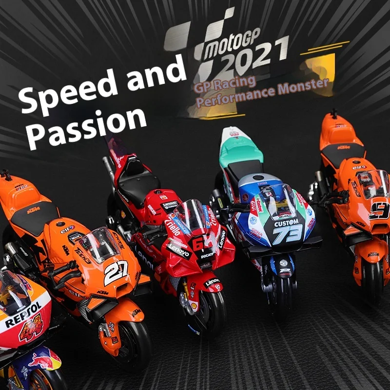Maisto 1:18 2021 Season Ducati Honda Yamaha Motorcycle Motorcycle Simulation Car Model Ornaments 4