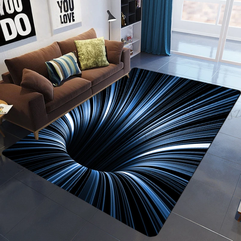 3d Vortex Illusion Rug Carpet 3d Floor Mats Living Room Vortex