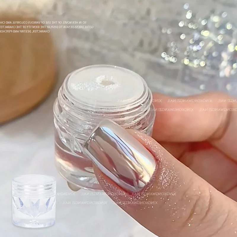 Moonlight Mirror Nails Powder Fine Glitters Metallic Effect Pigments Gel Polish Chrome Holographic Manicure Nail Powders Nail Glitter