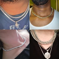Collier brillant en acier inoxydable pour hommes et femmes, or, argent, largeur de document 2, 3, 4mm, tour de cou de la présidence avec biscuits, bijoux cadeaux 6