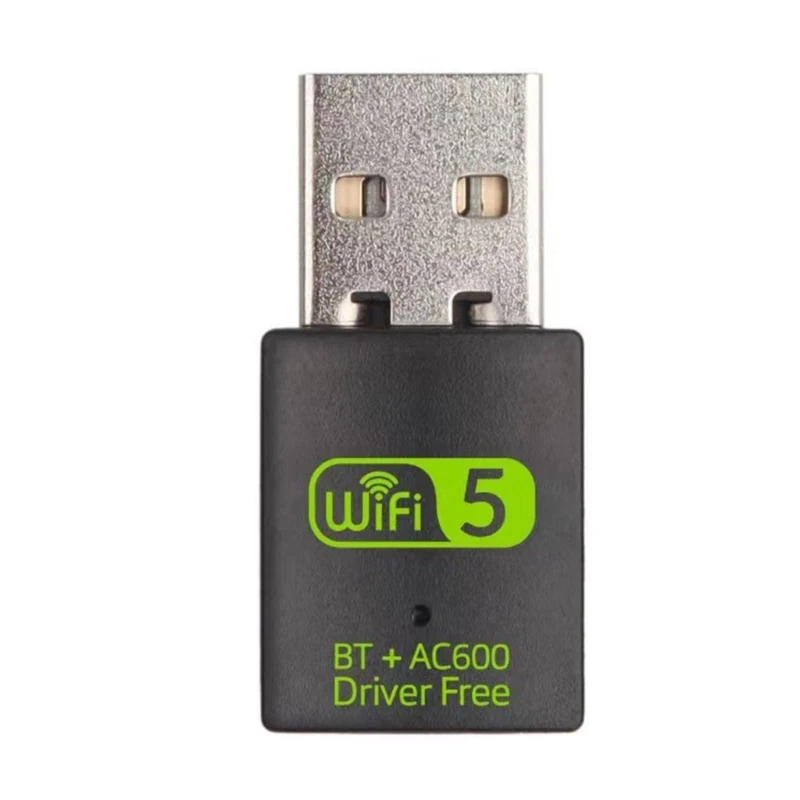 Dual-Band USB Wireless Card 600M Desktop- Computer WiFi Receiver 2.4G 5G WI-FI