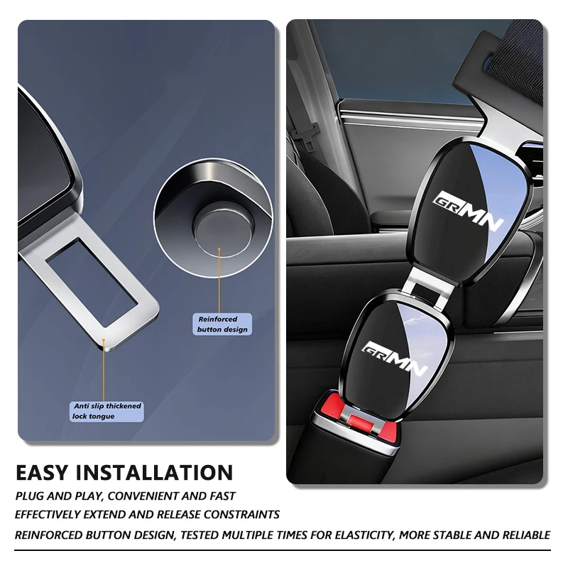 도요타 자동차 시트 벨트 클립 연장기 안전벨트 잠금 버클 플러그 자동차 액세서리 GR MN 캠리 프리우스 아우리스 크라운 야리스