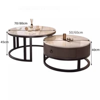 Table d'appoint de Style élégant et esthétique de luxe, Design peu encombrant, Tables basses créatives, meubles de salon 2