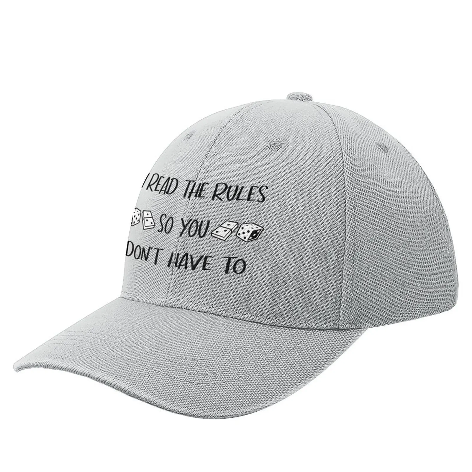 

I READ THE RULES SO YOU DON'T HAVE TO Baseball Cap dad hat fishing hat Luxury Hat Cap Women'S Men'S