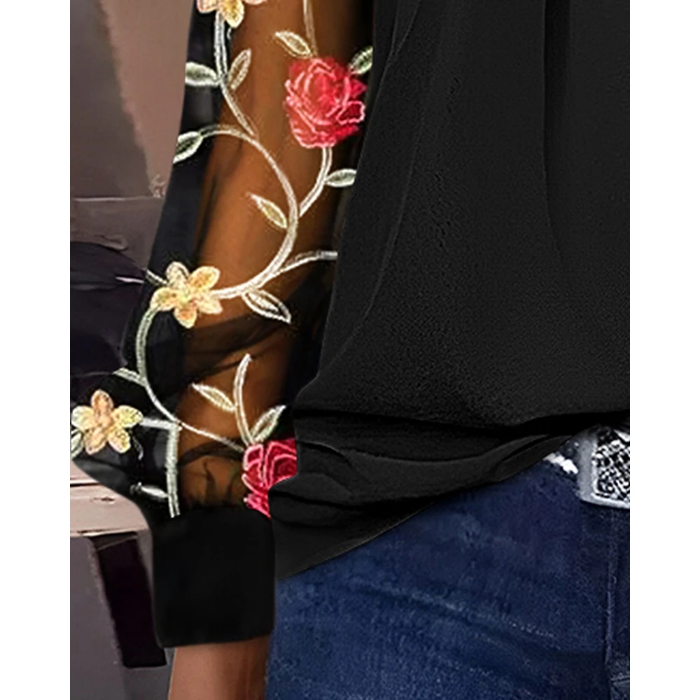 Рисунок 3 - Женская блузка с цветочной вышивкой