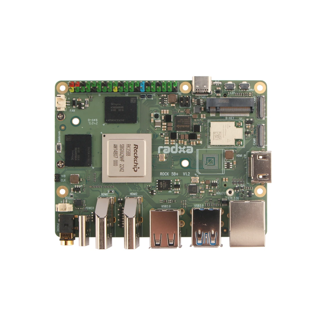 Radxa ROCK 5B+ ROCK 5B Plus RK3588 8-core CPU, GPU & NPU Support, 8K HDMI, LPDDR5 RAM And WiFi 6 Single Board Computer