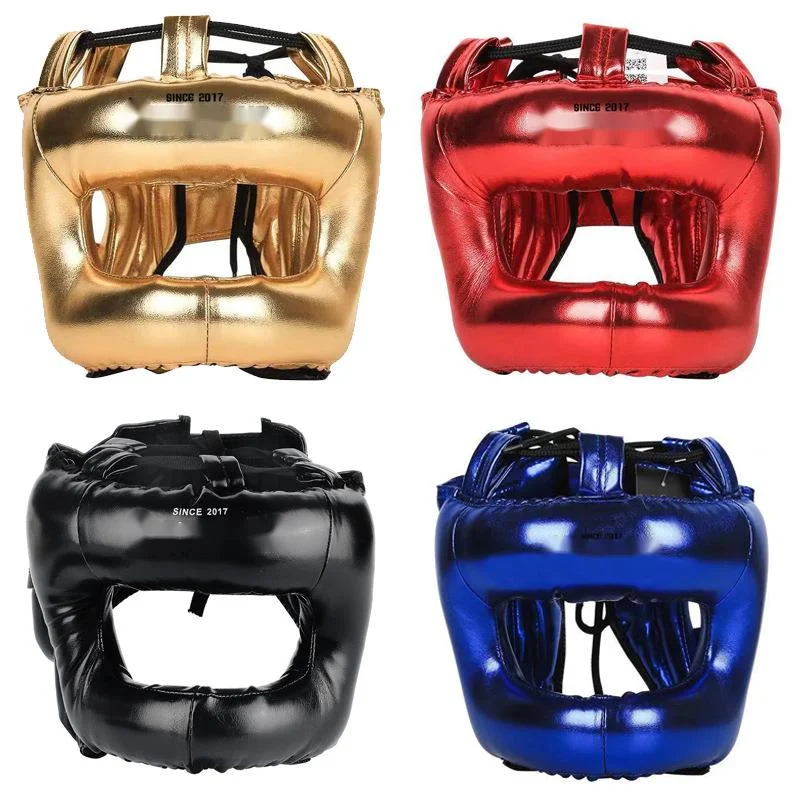 Cross Beam Enclosed Head Protection Nose Bridge Boxing And Fighting Helmet MMA Full Surround Training Protective Helmet boxing helmet