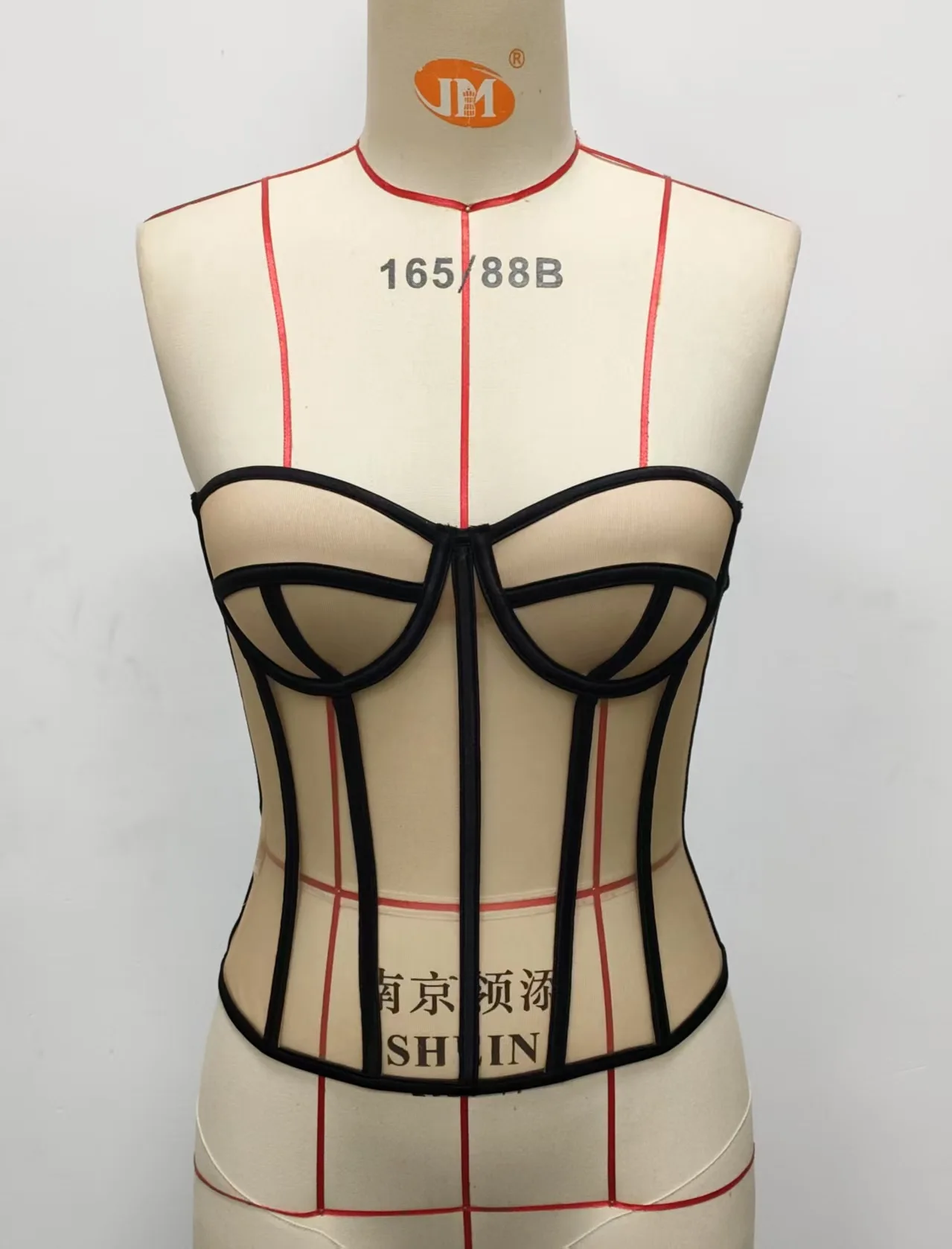 Perspective Mesh Corset Bustier Waist Trainer Lace Up Fit Tube Tops Summer Women Sexy Corsets Camisole Vest Slim Short Tank Top