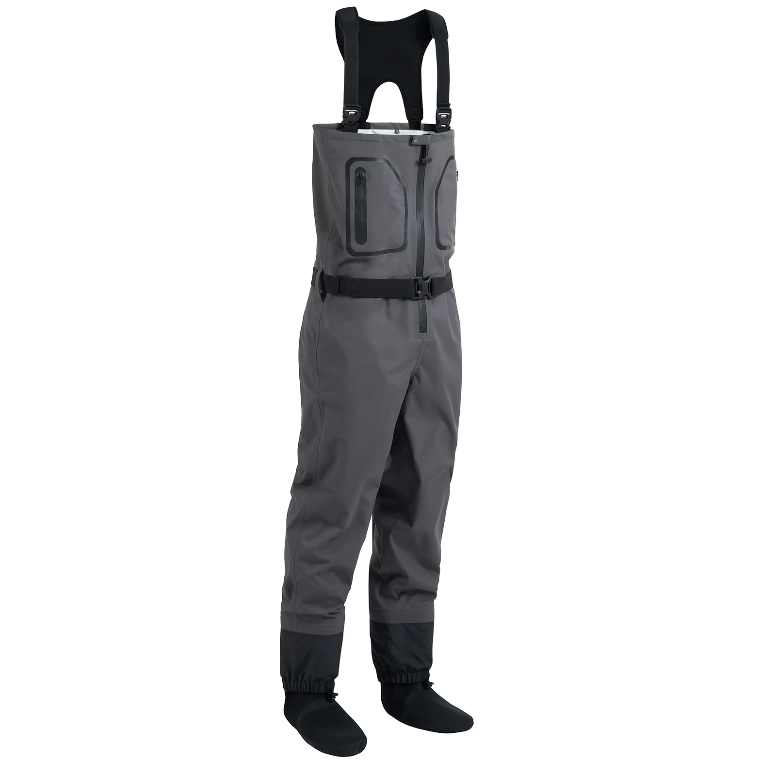 Men's Fly Fishing Chest High Quality Waders Waterproof Breathable One-piece  Clothing Pants With Neoprene Socks For Enjoy WM2
