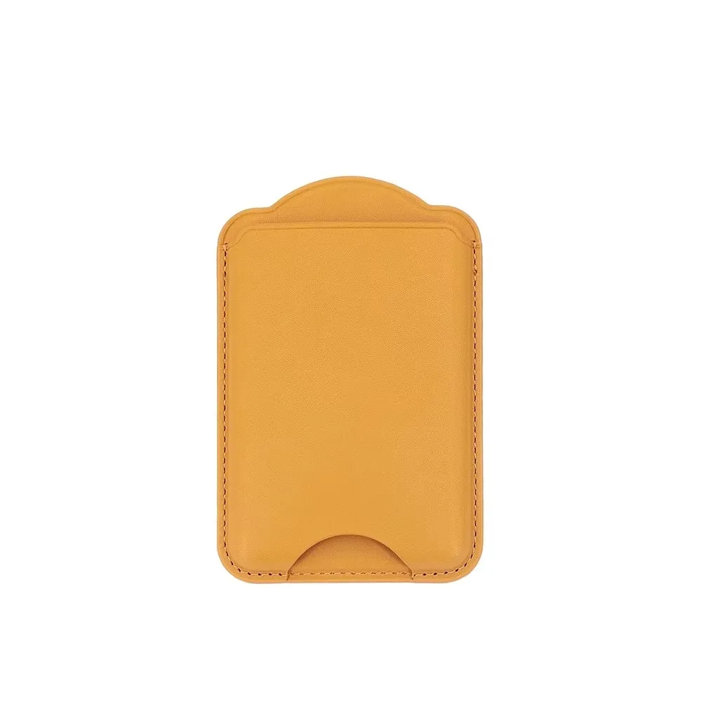 Leather MagSafe Magnetic Wallet Card Holder - Elegant Phone Accessory