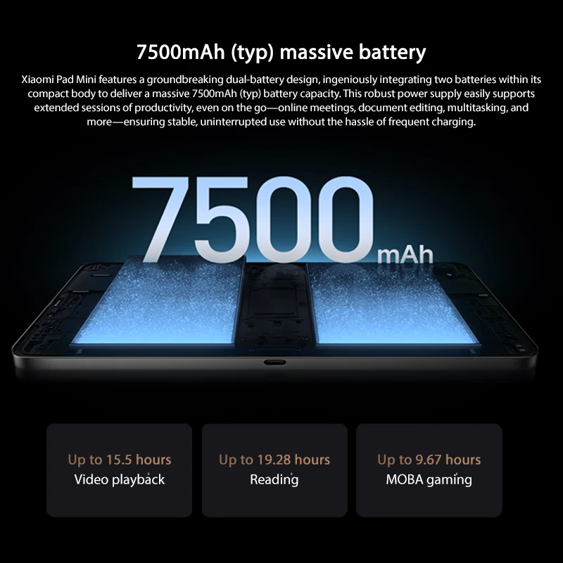 Xiaomi Pad Mini Global Version MediaTek Dimensity 9400+ 8.8