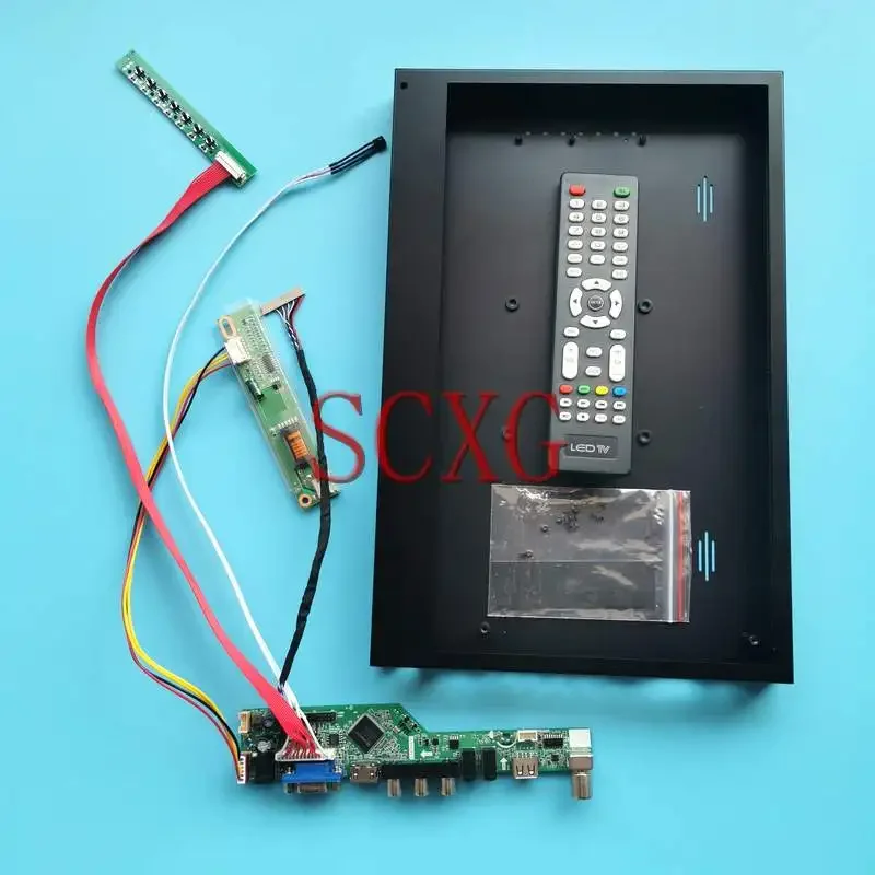 

For UB141X01 UB141X02 UB141X03 Metal Case+Analog TV Driver Board 1CCFL 1024*768 20 Pin LVDS VGA AV USB HDMI-Compatible Kit 14.1"