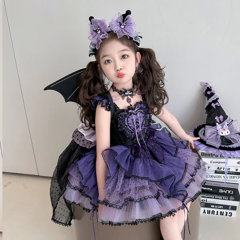 purple and black tutu dress Purple and Black Halloween Cat Tutu Dress
