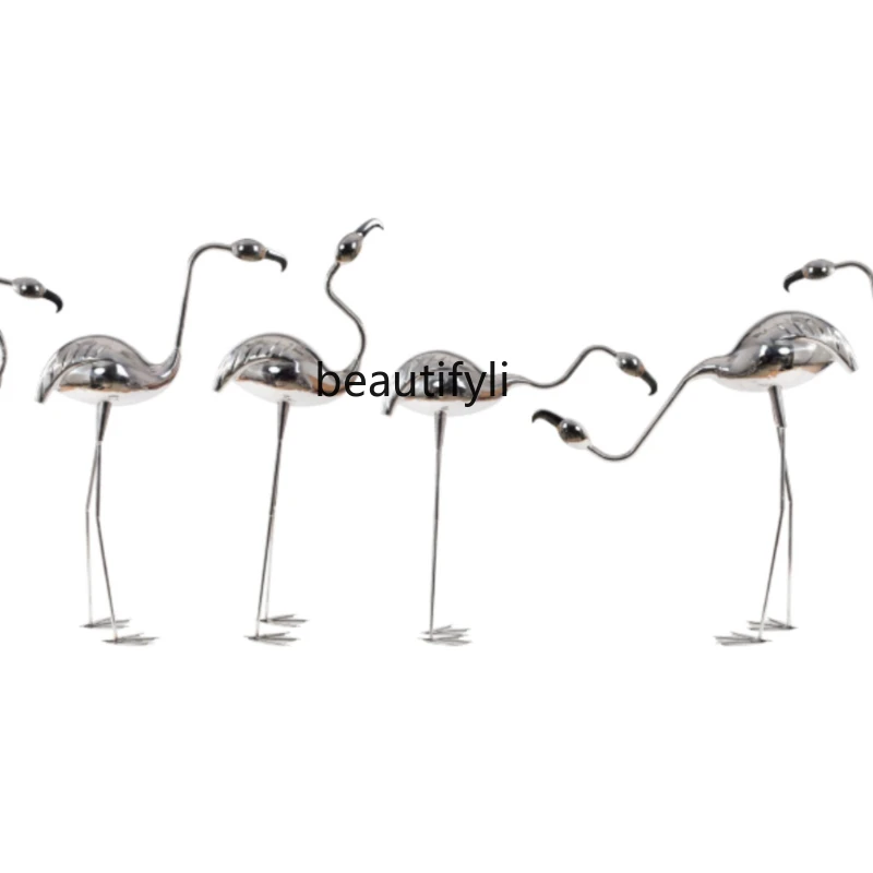 

Garden Landscape Stainless Steel Sales Office Outdoor Sculptured Ornaments Pool Floor Hotel Villa Courtyard