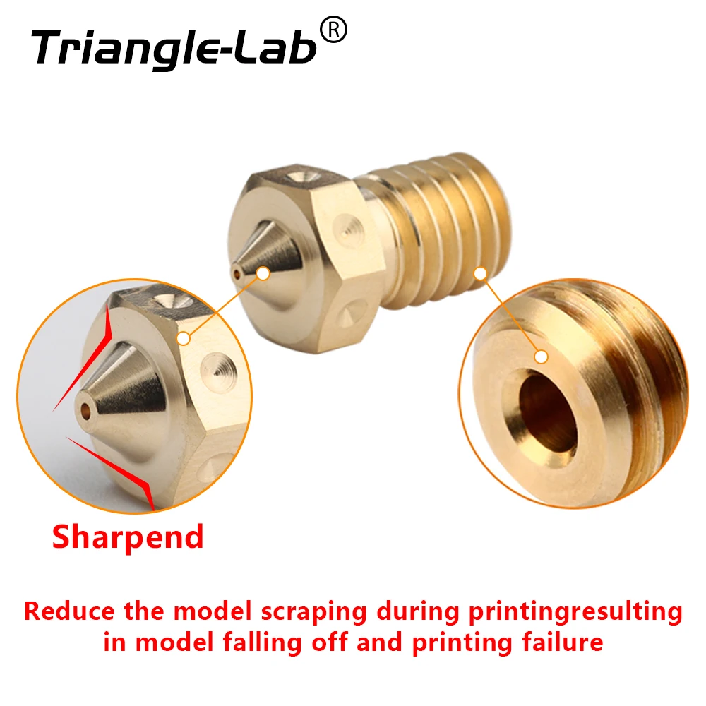 Premium Brass V6 3D Printer Nozzle