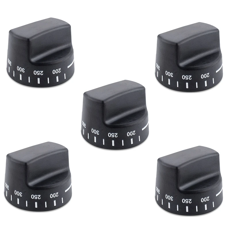 

5X PB010099 Oven Thermostat Knob Part Replacement & Compatible With AP5315393, 810983 Models Black