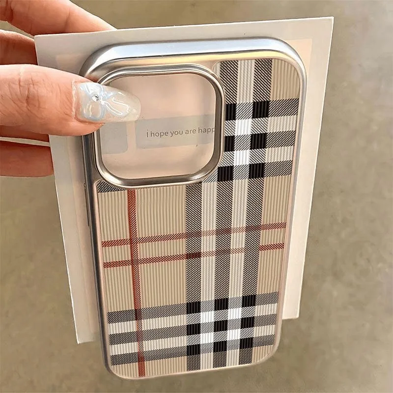 รูปสินค้า เคสโทรศัพท์ลายสก็อต ปกป้องหรูหราสำหรับ iPhone 17 16e 16 15 14 13 12 11 Air Pro Max X XR XSMAX 8 7 Plus