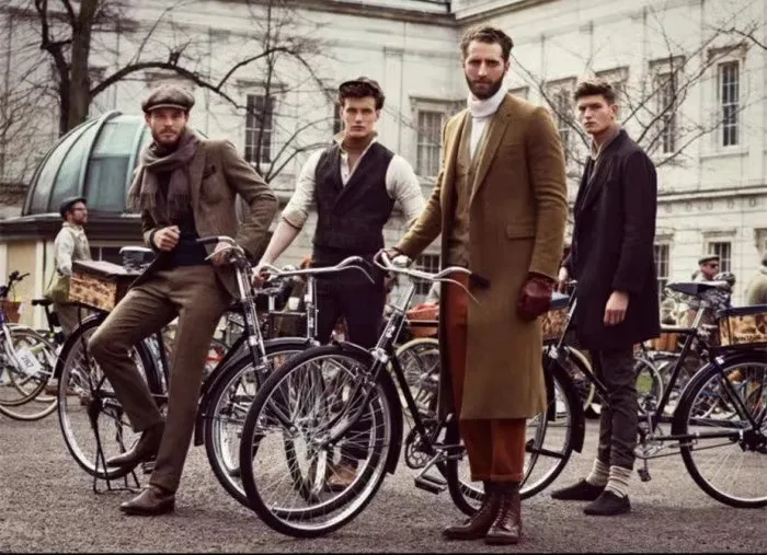 Herbst und Winter verdickter Retro-Anzug aus grober Wolle, Business-Casual, britischer Stil, Anzugjacke mit Fischgrätenmuster für Herren – Detail 2