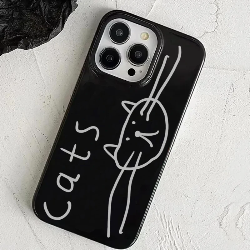 Korean Lovely Big Cat Head Shockproof Soft Phone Case