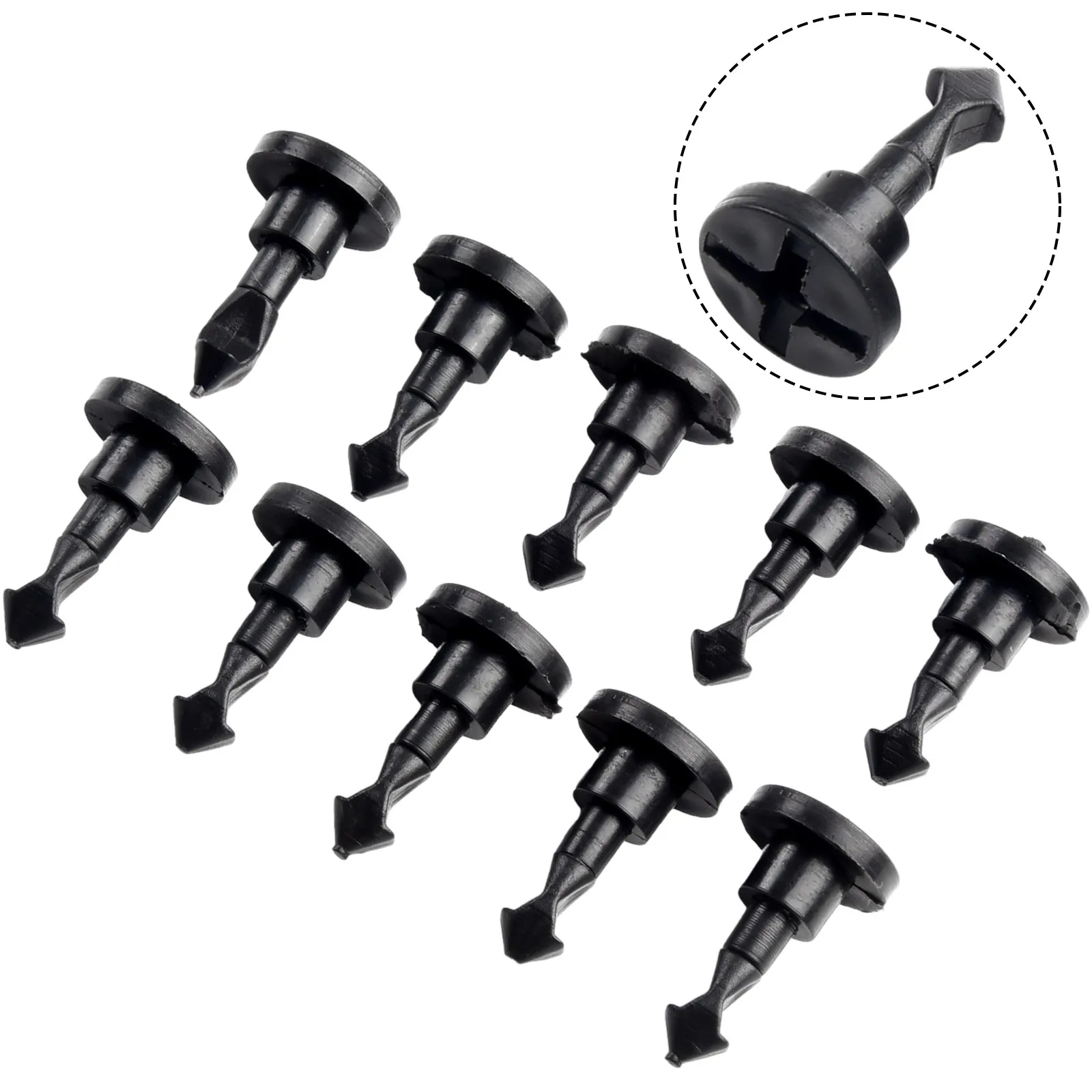 

10Pcs Engine Compartment Cover Plate Screw Clips Fit For Porsche For Cayenne 03-10 High Quality Material Durable And Practical