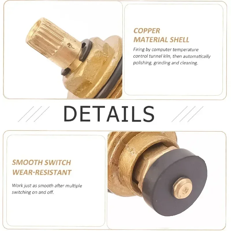 Diverter Valve Faucet Valve Faucet Cartridge Brass Slow Open Valve Universal Tap Faucet 1/2&Prime; Thread Interface Cartridge Cores Kitchen Bathroom Sink Mixer Stream Sprayer Head