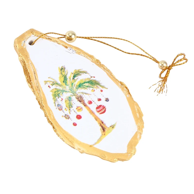 

Изысканный подвесной декор в виде рождественской елки, устрицы, ракушки, художественное украшение, стильное украшение для гостиной, кулон из смолы