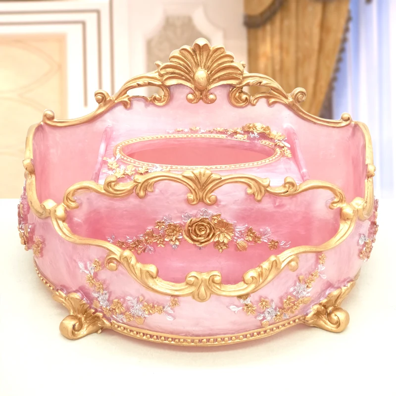 

Remote Control Tissue Box Storage Tray Cosmetic Case Living Room Paper Box Creative Resin Multi-function Tube Make Up Tools Box