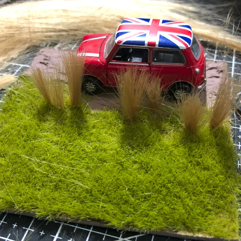 스케일 Sandtable 철도 기차 레이아웃/군사 풍경/Wargame/Diy 모델 만들기/Diorama 1Bag 용 10cm 시뮬레이션 긴 잔디