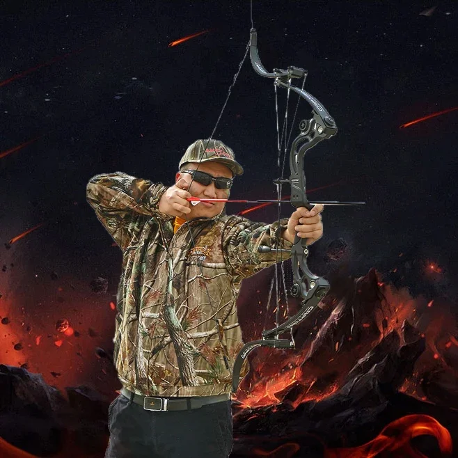 Archery F164 Eagle Bow 9"-31" Draw Weight 40-55lbs Adjustable Archery Hunting Powerful Compound Recurve Hybrid Bow