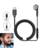 3.5MM / Type C Single Side Wired Earphone In-Ear Headphone Spring Retractable Coiled Cable Handsfree Headset USB C Jack Earbuds 1