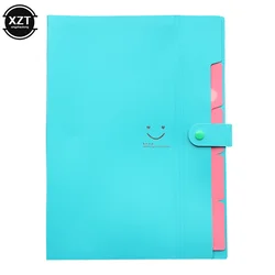 Colorful 5 - Layer A4 Document Organizer for School, Office, and Stationery Supplies (DarkBlue)