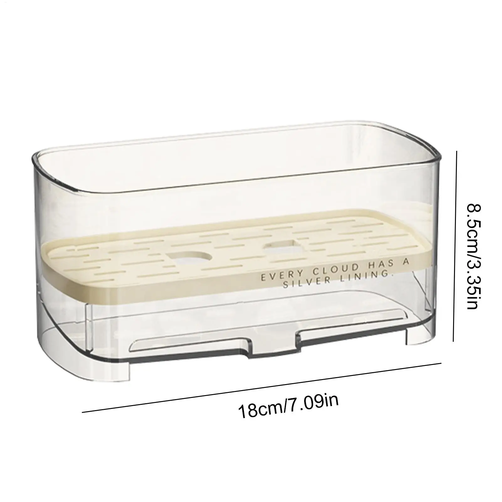 Sponge Holder For Kitchen Sink Anti-Slip Self-Draining Rack Sink Caddy Organizer Countertop For Bathroom Restroom Home Household