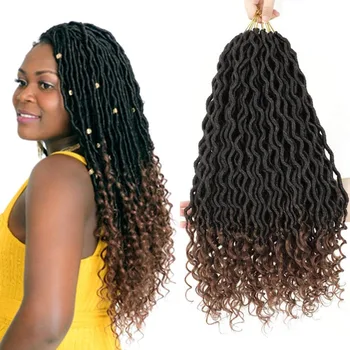 24 fili ondulati senegalesi twist capelli all'uncinetto 20 pollici trecce all'uncinetto twist senegalese estensione dei capelli intrecciati sintetici
