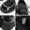 STRONGSHEN Spring Men Casual Shoes Leather Designer Shoes Mesh Breathable Slip On Platform Loafers Luxury Lace-up Dress Shoes 2