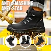 Waterproof Safety Boots Men Indestructible Steel Toe Work Boots Anti-smash Stab-resistant Safety Shoes Biker Botas Para Hombre 2