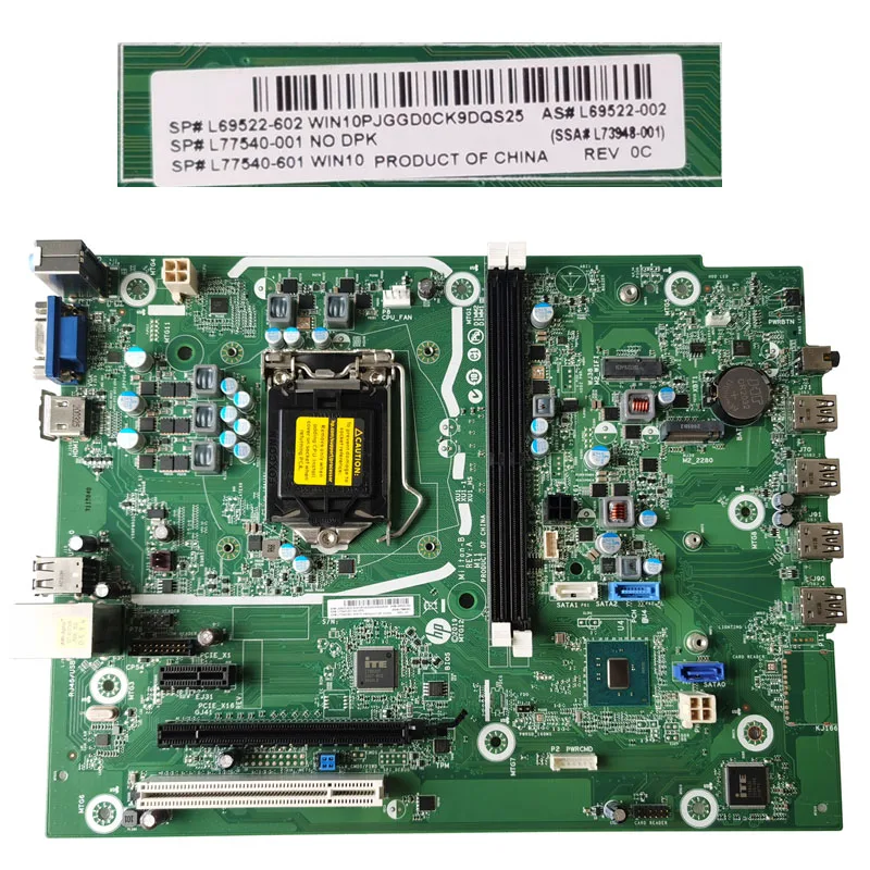 

L69522-602 L77540-601 Used For HP 280 286 288 Pro G5 MT Motherboard L77540-001 L73948-001 B365 1151 8th 9th DDR4 100% Tested