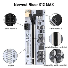 

VER012MAX Express 16x Extender pcie Riser Adapter Card SATA 15pin to 6pin Riser VER012 USB 3.0 PCI-E Riser For Video Card